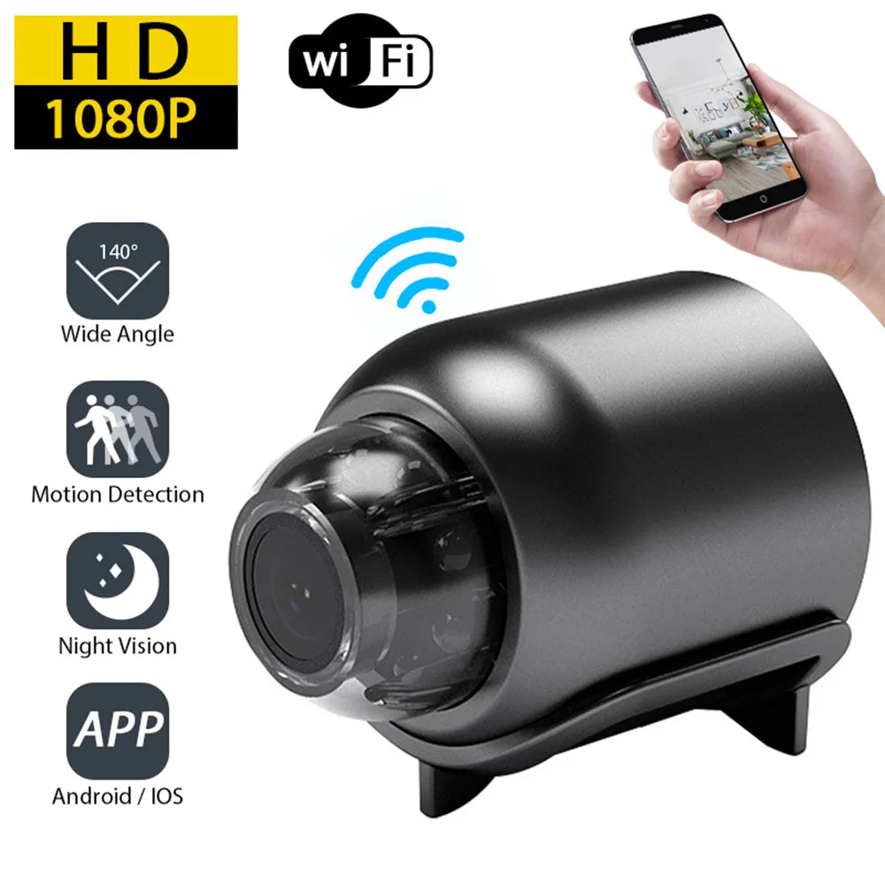 1080P HD Mini Camera Wifi IP Smart Home Indoor Night Vision AI Human Camcorder Audio Video Wireless Security Surveillance Camera