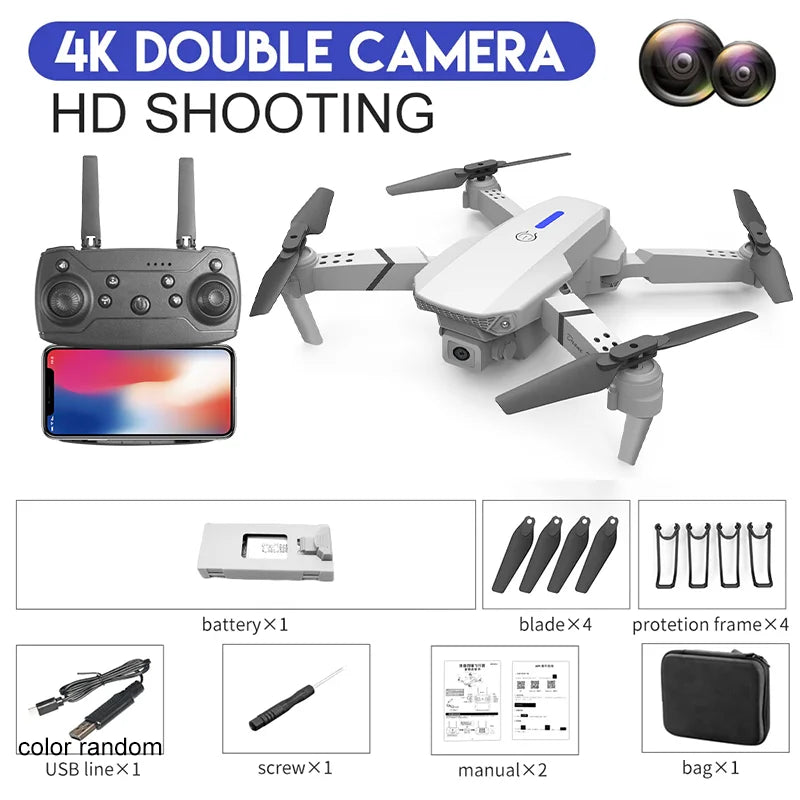 Drone 4K Professinal With 1080P Wide Angle HD Camera Foldable