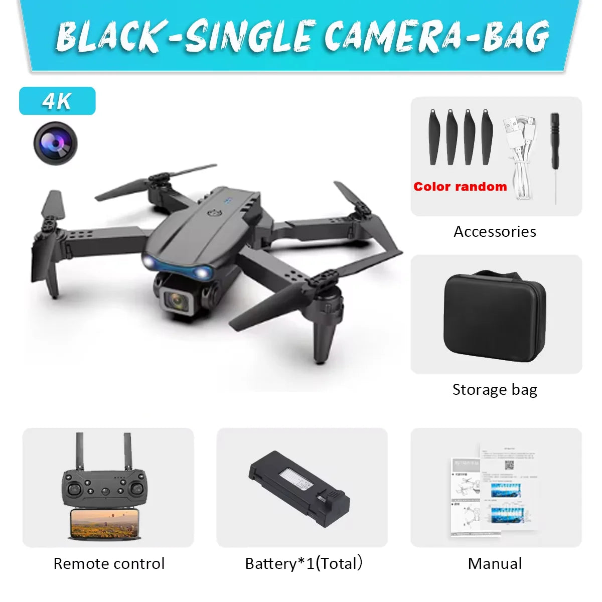 E99 K3 Pro Drone HD Professional 4k drone Dual Camera WIFI   Aircraft  Obstacle Avoidance Aerial Photography