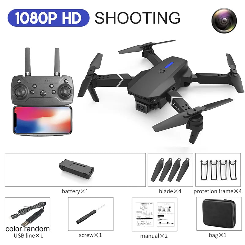 Drone 4K Professinal With 1080P Wide Angle HD Camera Foldable