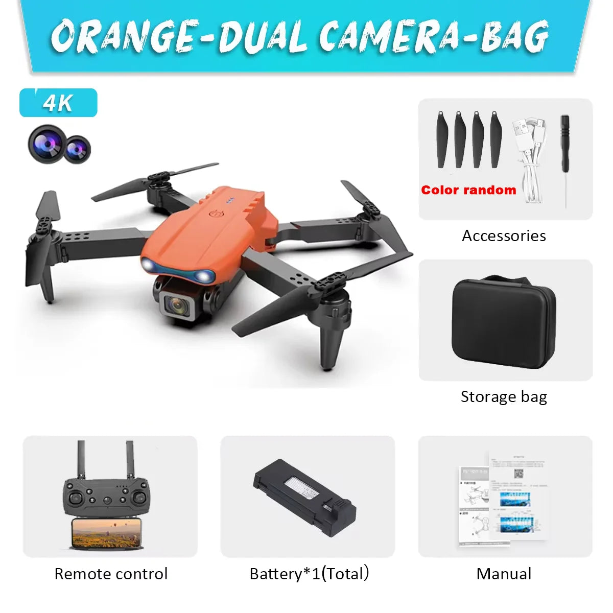 E99 K3 Pro Drone HD Professional 4k drone Dual Camera WIFI   Aircraft  Obstacle Avoidance Aerial Photography