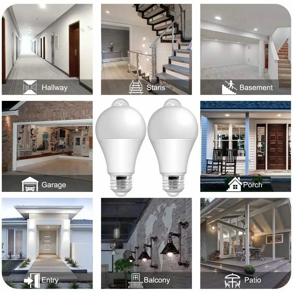 E27 LED PIR Motion Sensor Light Bulb 15W 18W Outdoor Lighting Human Induction Bulb Lamp For Living Room Bedroom Corridor Garage