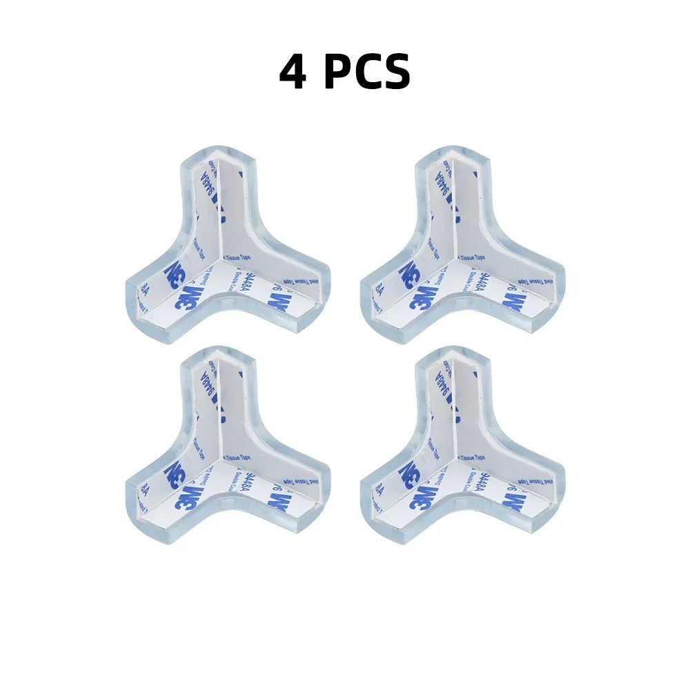 Baby Safety Silicone Table Corner Protector Furniture Edge Protection Cover Transparent Children Anti Collision Edge Guards