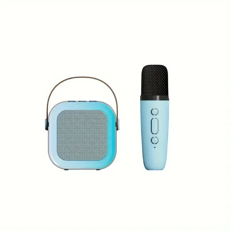 K12 Karaoke Machine Portable Bluetooth 5.3 PA Speaker System with 1-2 Wireless Microphones Home Family Singing Children's Gifts