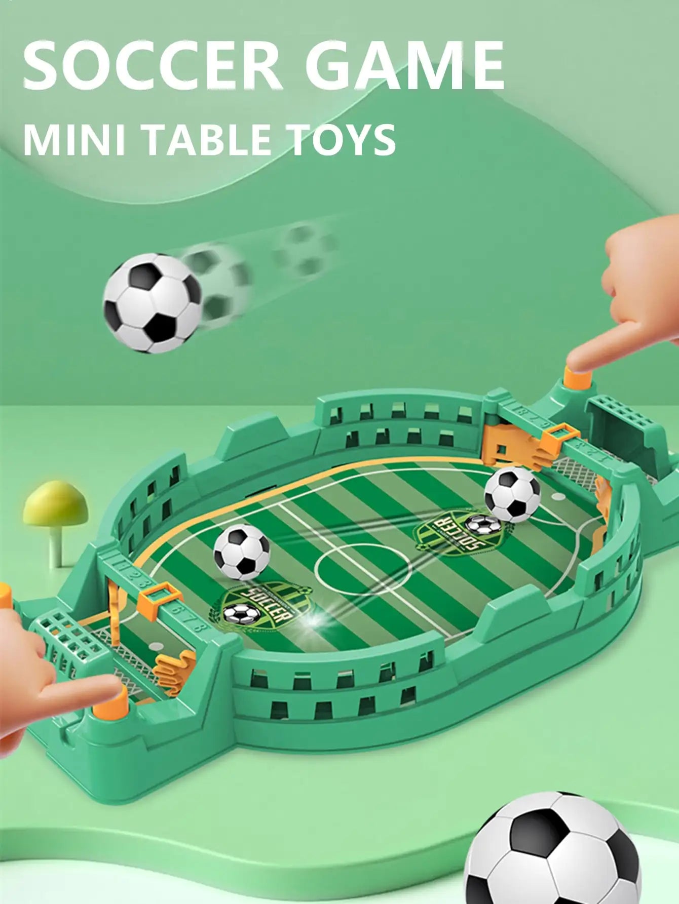 Football Table Mini Tabletop Interactive Game, Soccer Tabletops Competition Sports Games Desktop Catapult Toys for Family Game