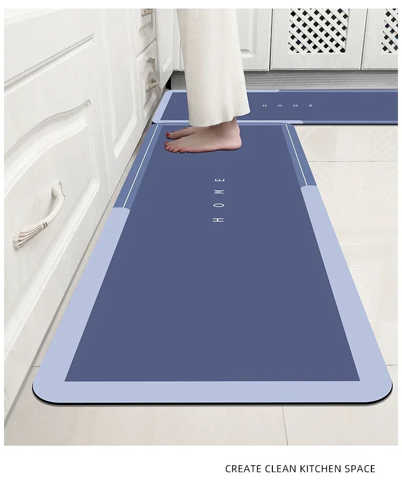 Diatomaceous Bath Mat: Quick-Dry, Non-Slip, Soft Comfort - Perfect for Bathroom & Home Decor,kitchen Area Mat