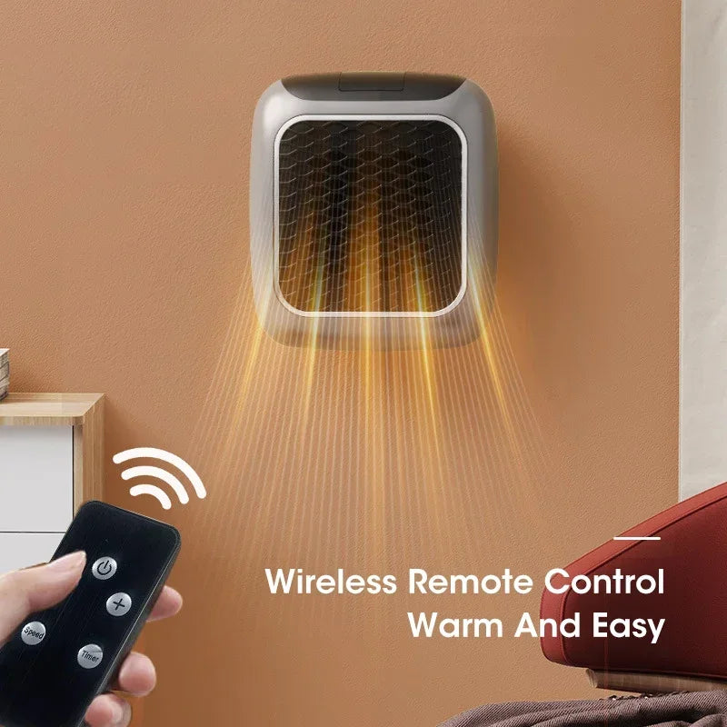 Portable Mini Heater for Home Small Bathroom 800w Wall-mounted Small intelligent bathroom Warm Home Student dormitories