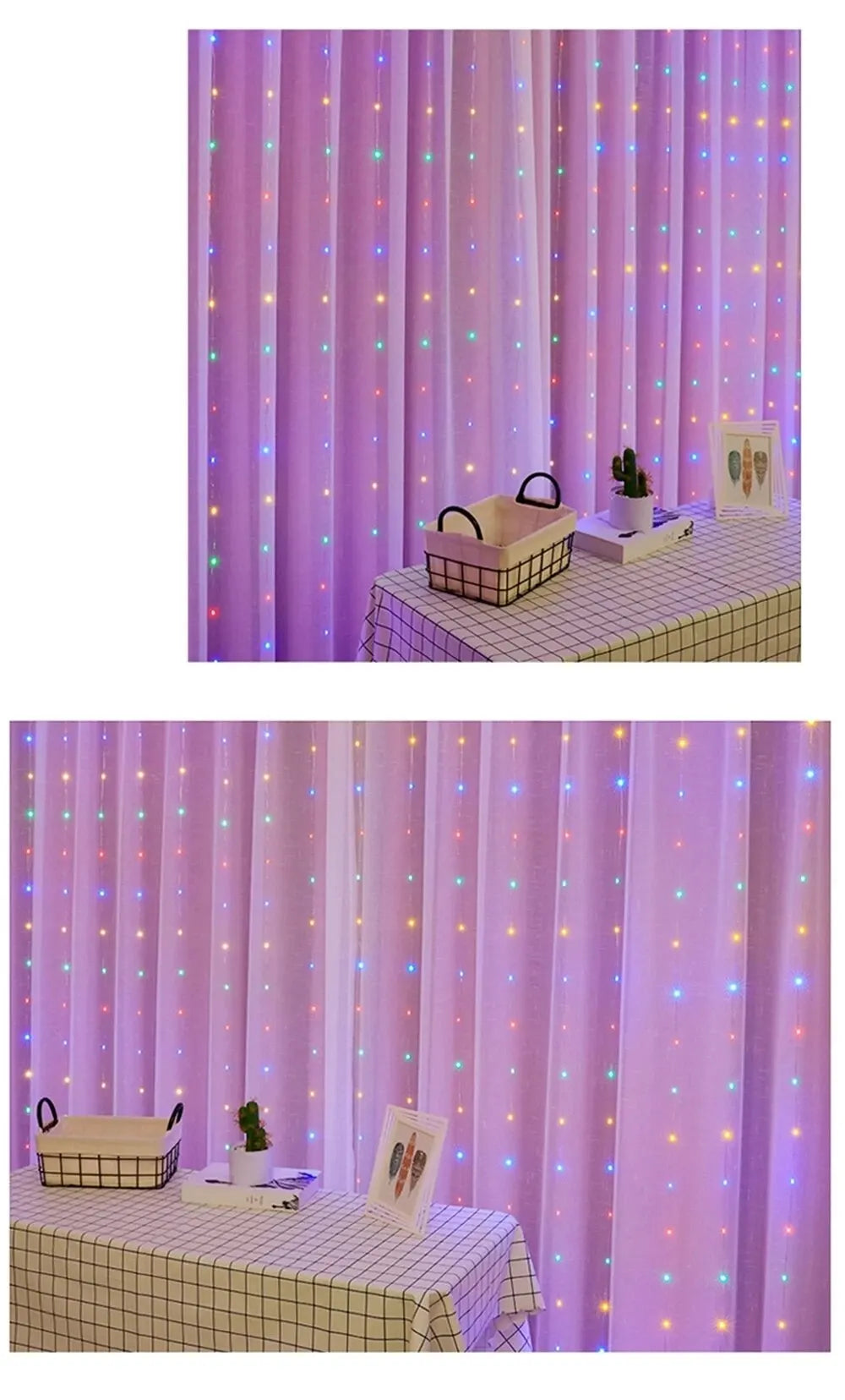 1pc USB 3x3/3*2/3*1 LED Curtain Bedroom Lights Christmas Garland Fairy Light Festoon Wedding Home Bedroom Decoration Lighting