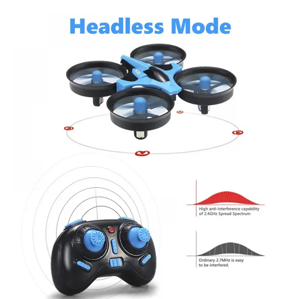 JJRC H36 Mini Rc Drone 4ch 6-Axis Headless Mode Helicopter 360° Flip Remote Control Quadcopter Toy Mini Drone For Kids