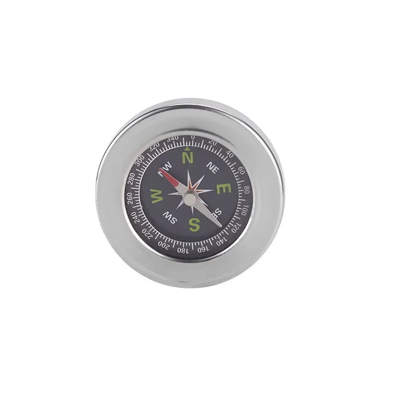 1pc6cm Stainless Steel Chinese Compass English Compass Outdoor Equipment Teaching Supplies Gifts