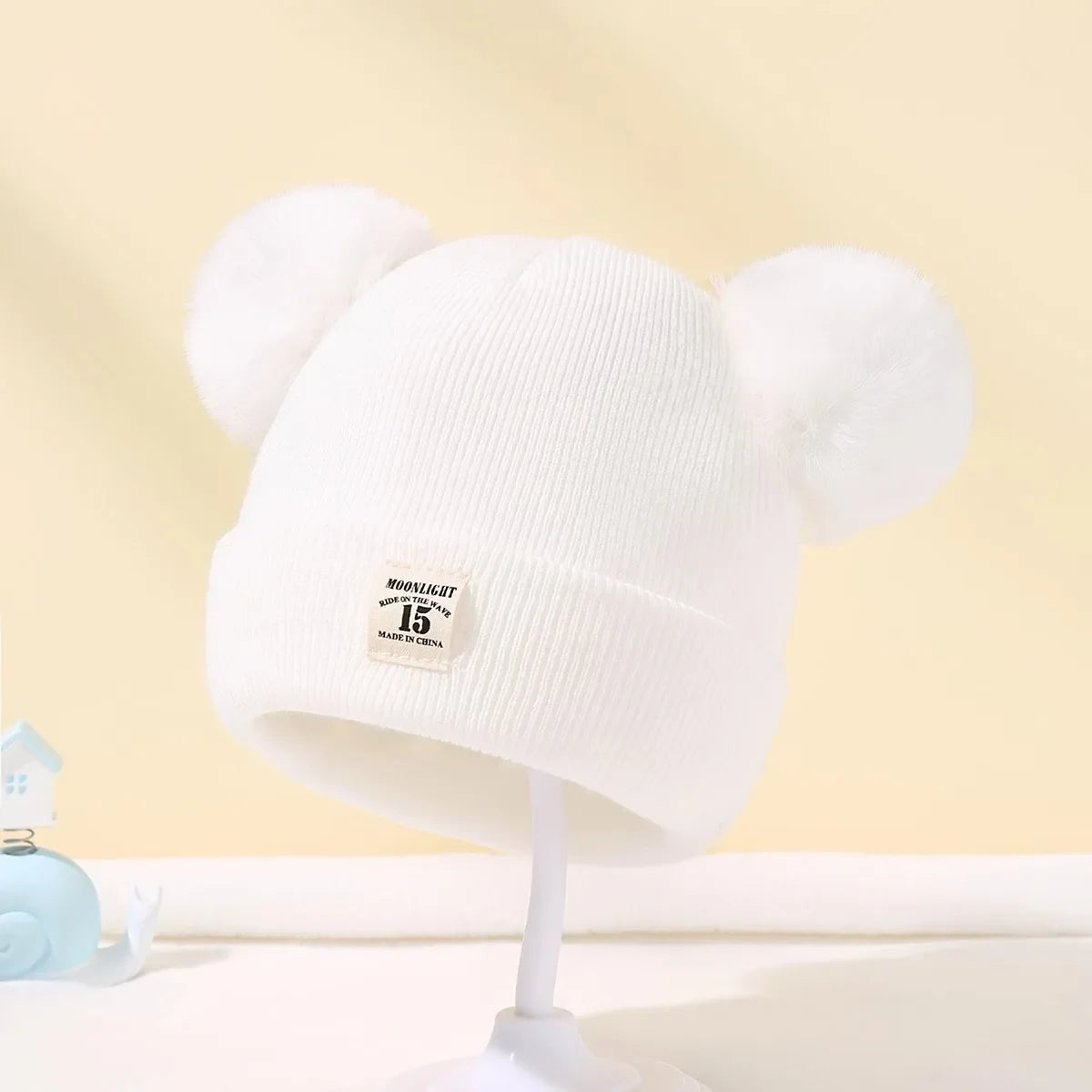 Solid Color Wool Knitted Bonnet Bebe Newborn Baby Hat Pompom Cute Winter Hat For Kids Boys Girls Children Warm Beanie Cap 0-3Y