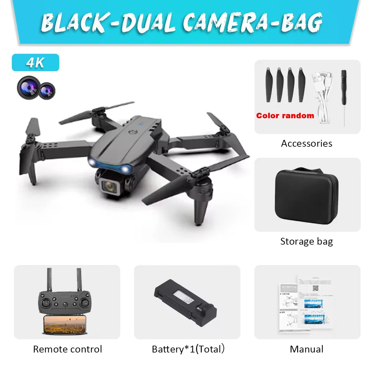 E99 K3 Pro Drone HD Professional 4k drone Dual Camera WIFI   Aircraft  Obstacle Avoidance Aerial Photography