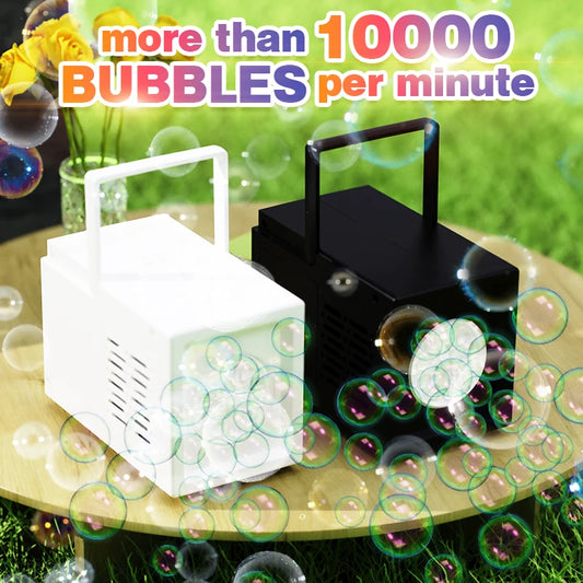 Handheld electric bubble machine, fully automatic outdoor bubble blowing toy [without battery and bubble water]