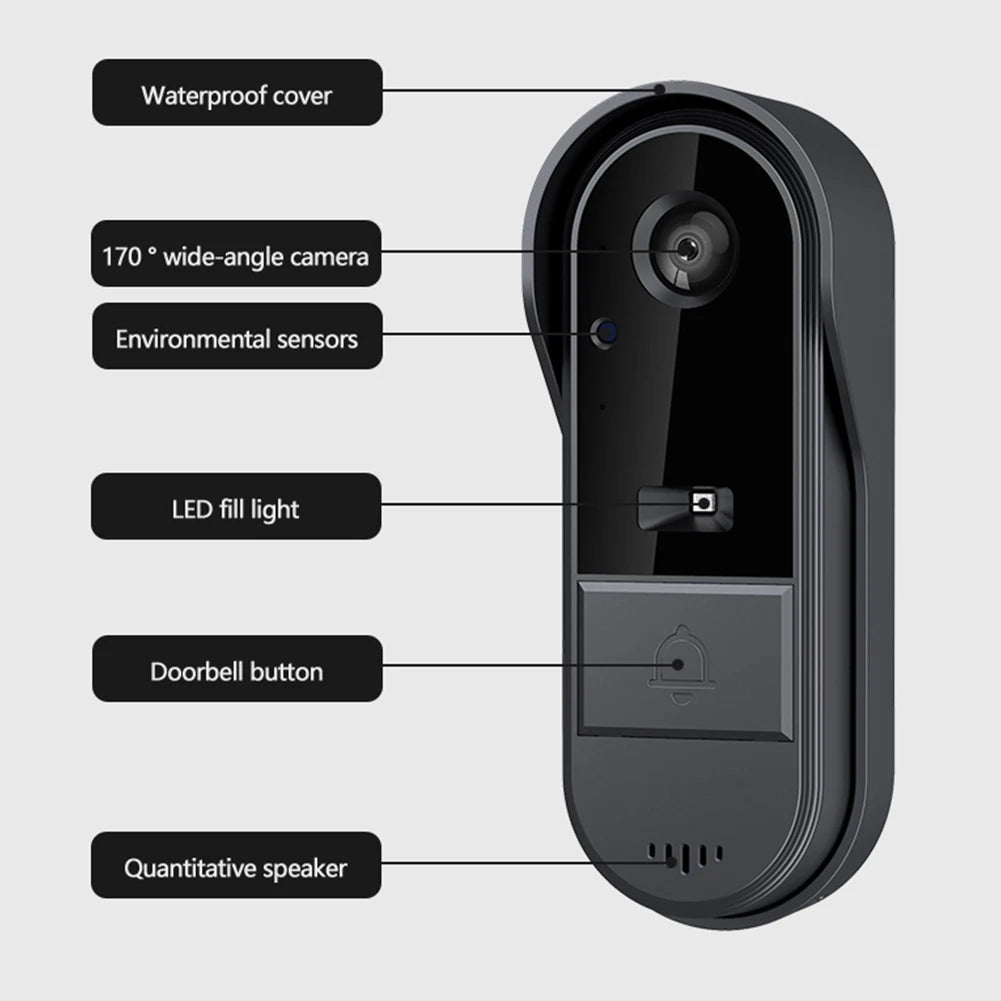 Smart Home 2.4G WiFi Wireless Visual Doorbell Video Intercom 4.2Inch Door Bell Video Intercom Door Camera IR Night Vision