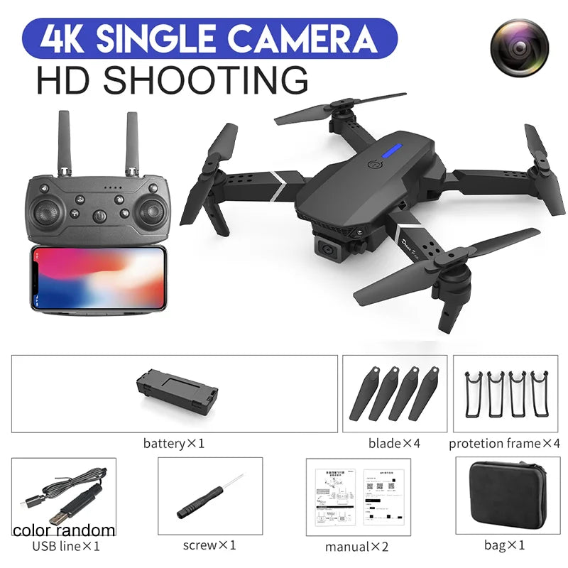 Drone 4K Professinal With 1080P Wide Angle HD Camera Foldable