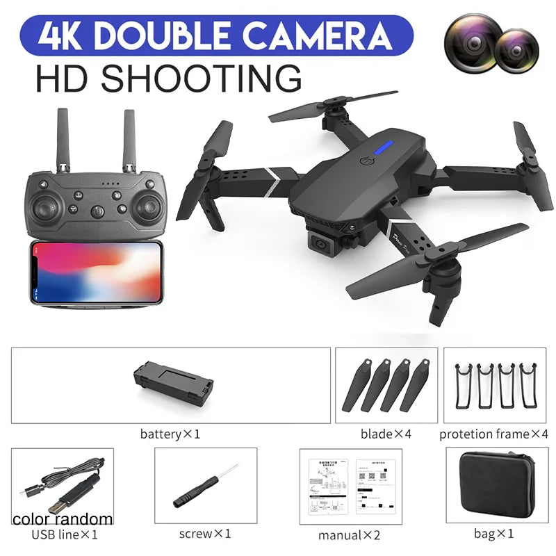 Drone 4K Professinal With 1080P Wide Angle HD Camera Foldable