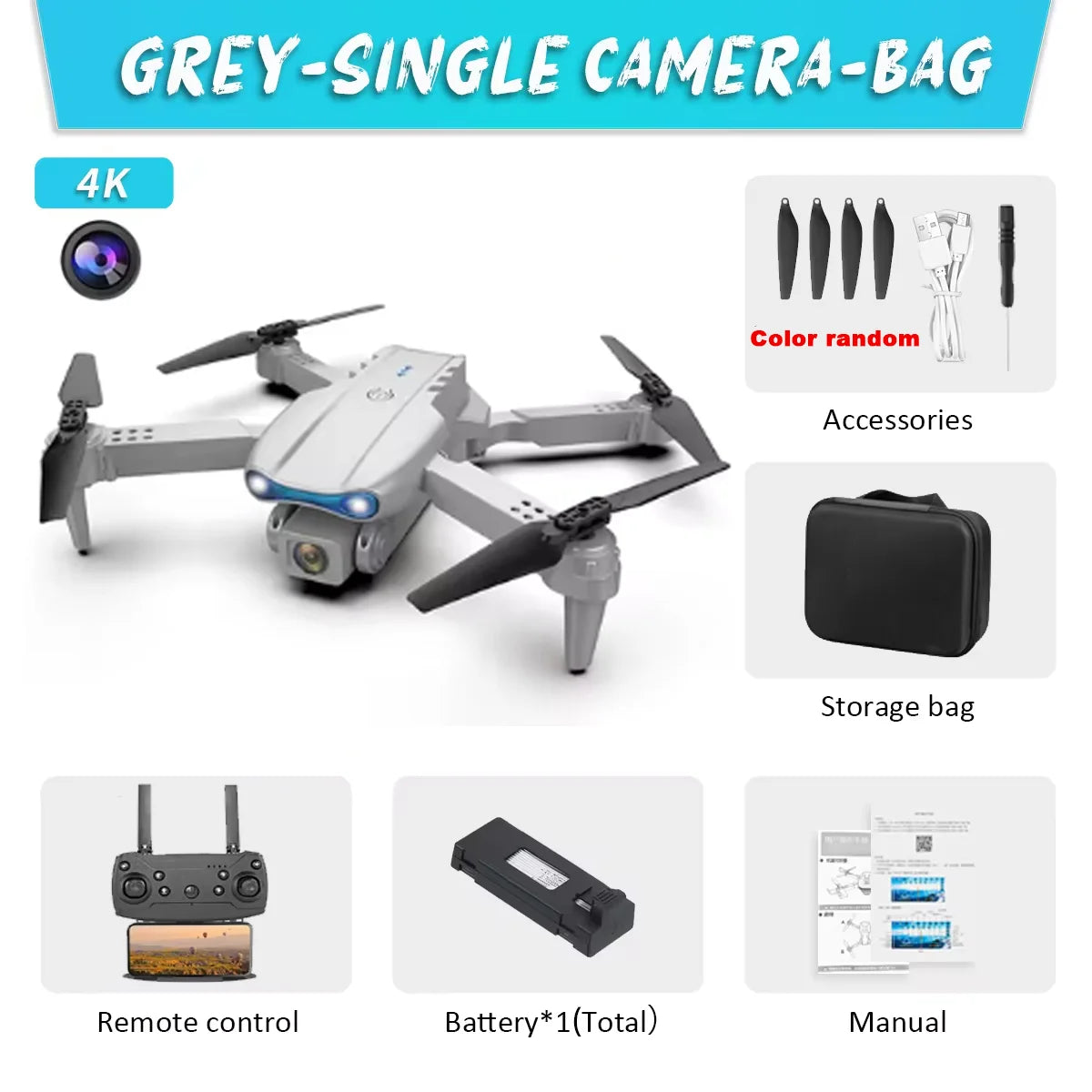 E99 K3 Pro Drone HD Professional 4k drone Dual Camera WIFI   Aircraft  Obstacle Avoidance Aerial Photography