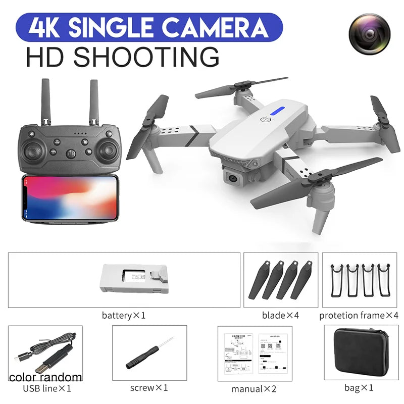 Drone 4K Professinal With 1080P Wide Angle HD Camera Foldable