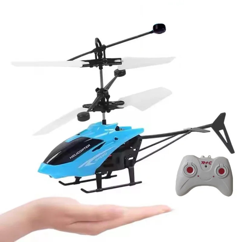 Rechargeable Mini RC 2 Channel Drone Remote Safe Fall-resistant RC Helicopters Drone Children Toys