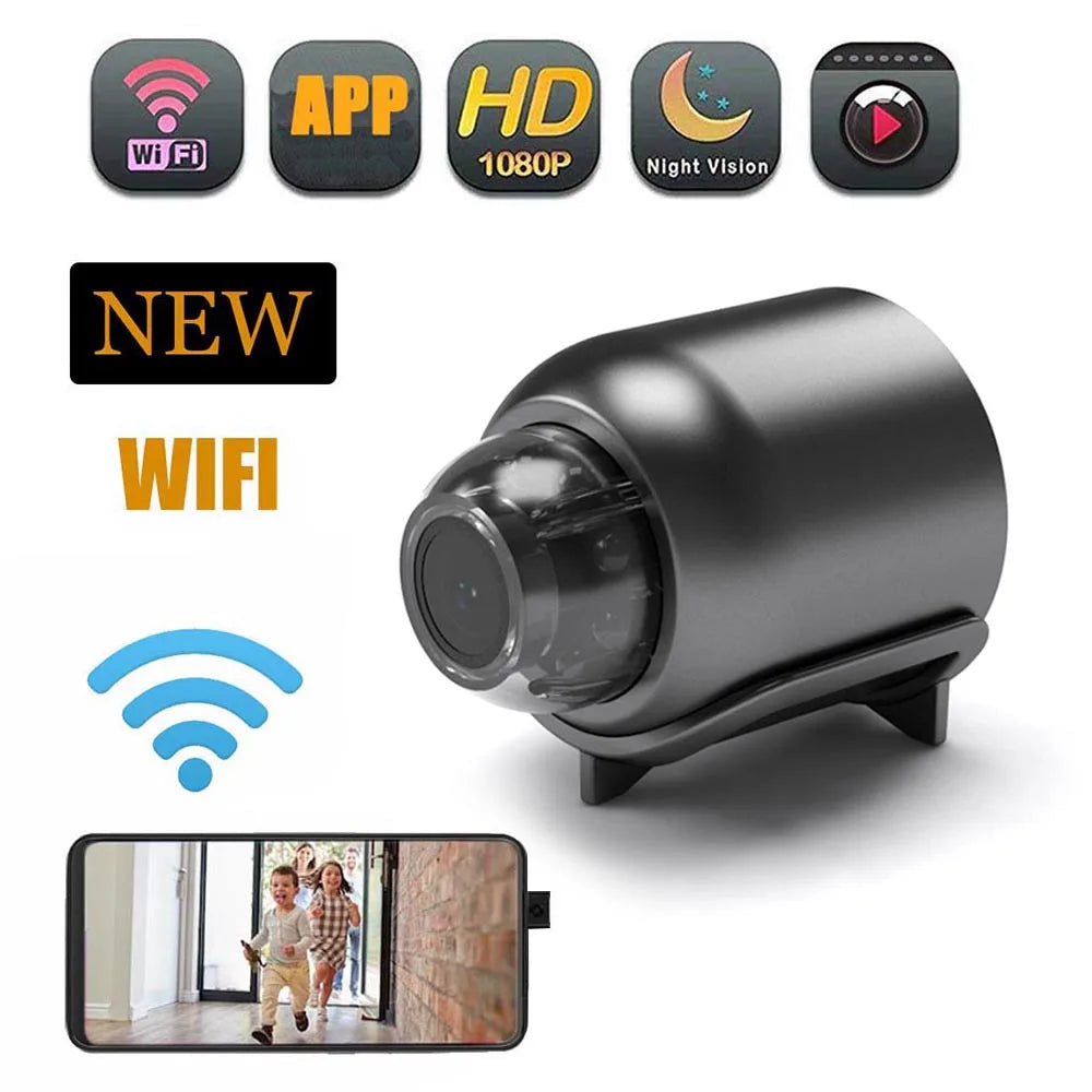 1080P HD Mini Camera Wifi IP Smart Home Indoor Night Vision AI Human Camcorder Audio Video Wireless Security Surveillance Camera